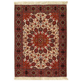 Michiru Hand Woven Cotton and Wool Oriental Area Rug