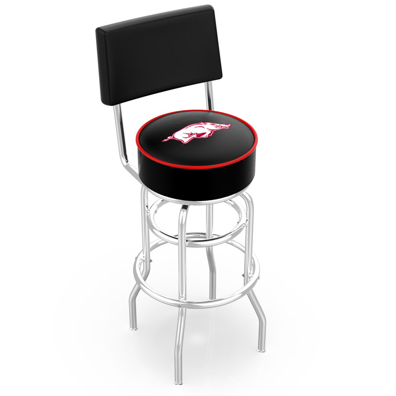 NCAA 30" Swivel Bar Stool, University of Arkansas