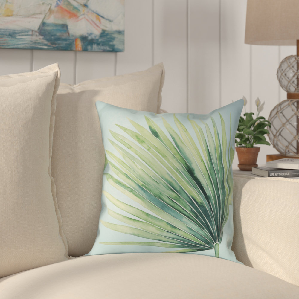  Tropical Palm Tree Leaves II Pillow Cover & Insert Laural Home 