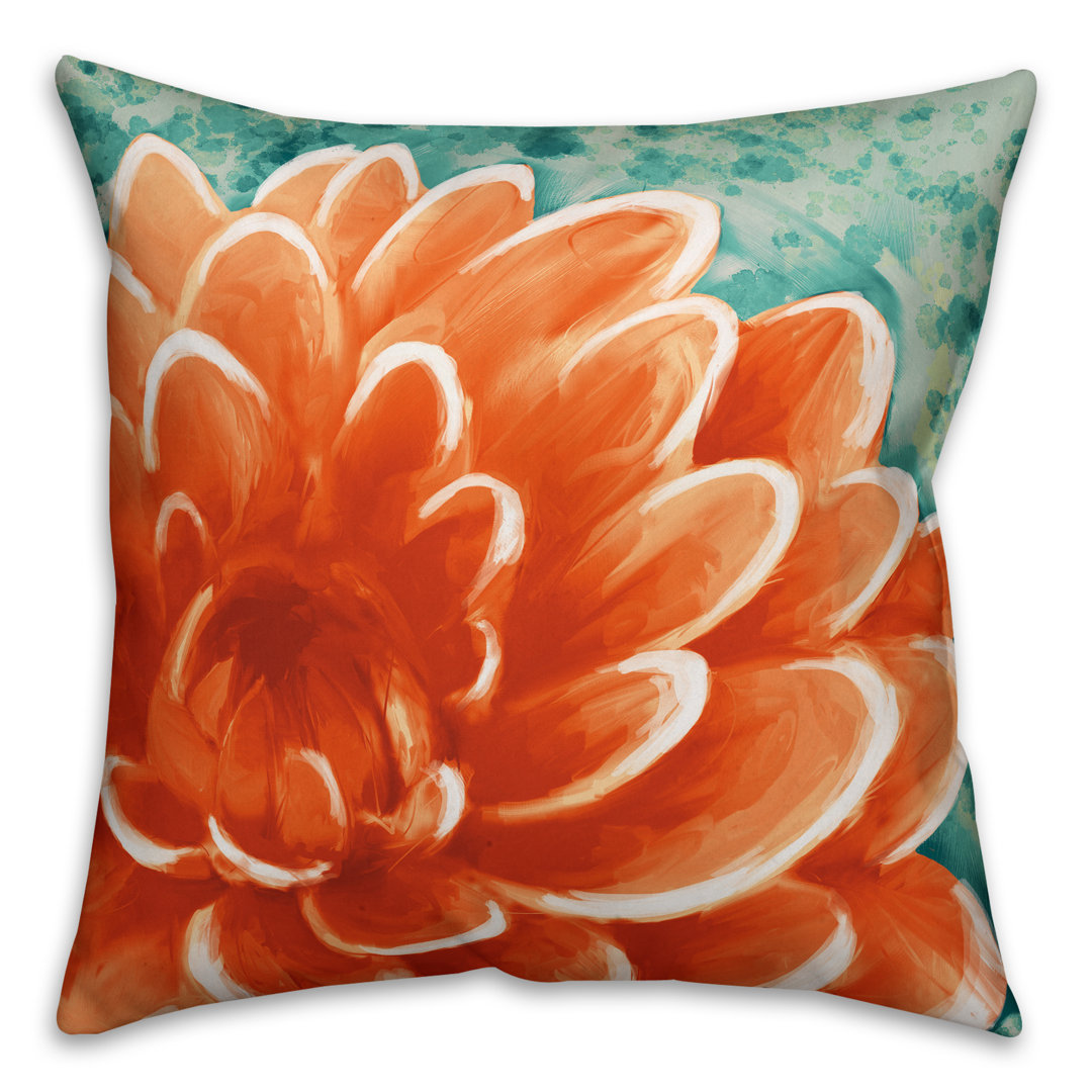 Peach Water Lily Throw Pillow Designs Direct Creative Group 