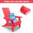 All Weather High Back HIPS Outdoor Folding Adirondack Chair-69851361