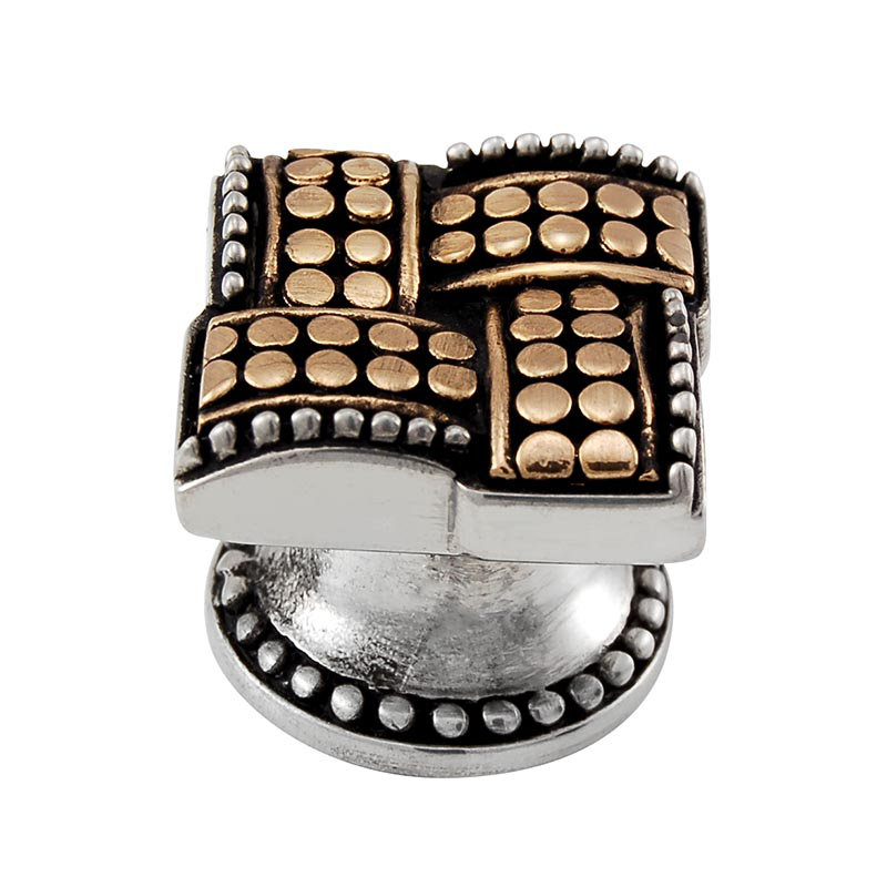 Medici Novelty Knob, 1" H x 1" W x 1" D, Two-Tone