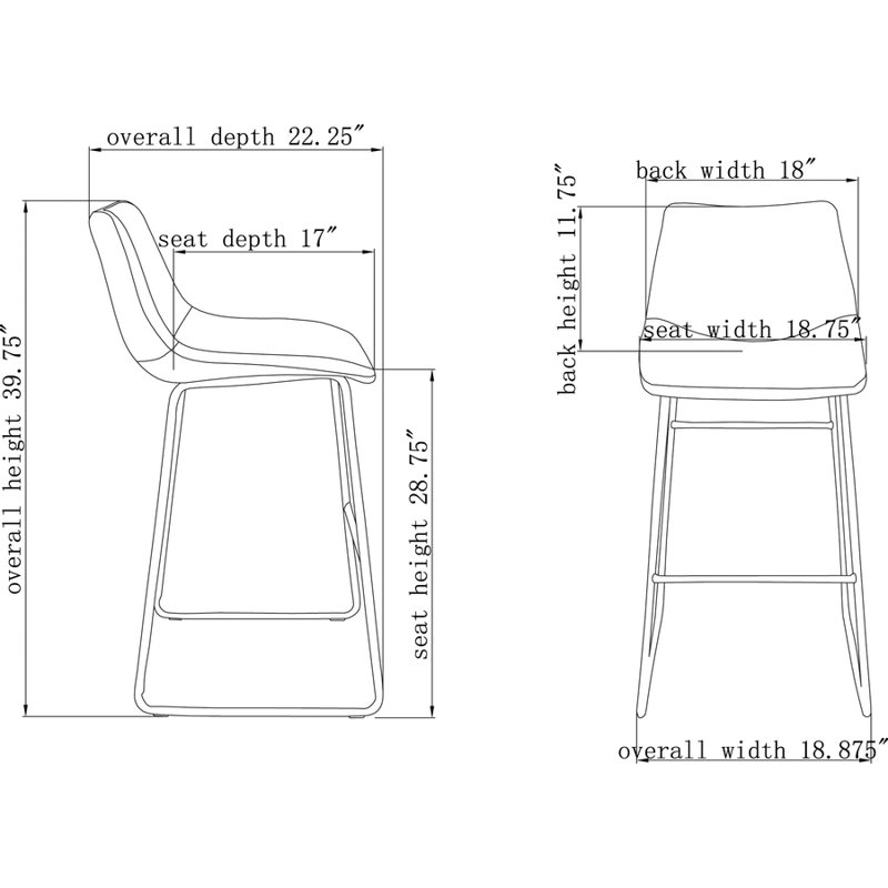 Tabouret d'invité Lorell