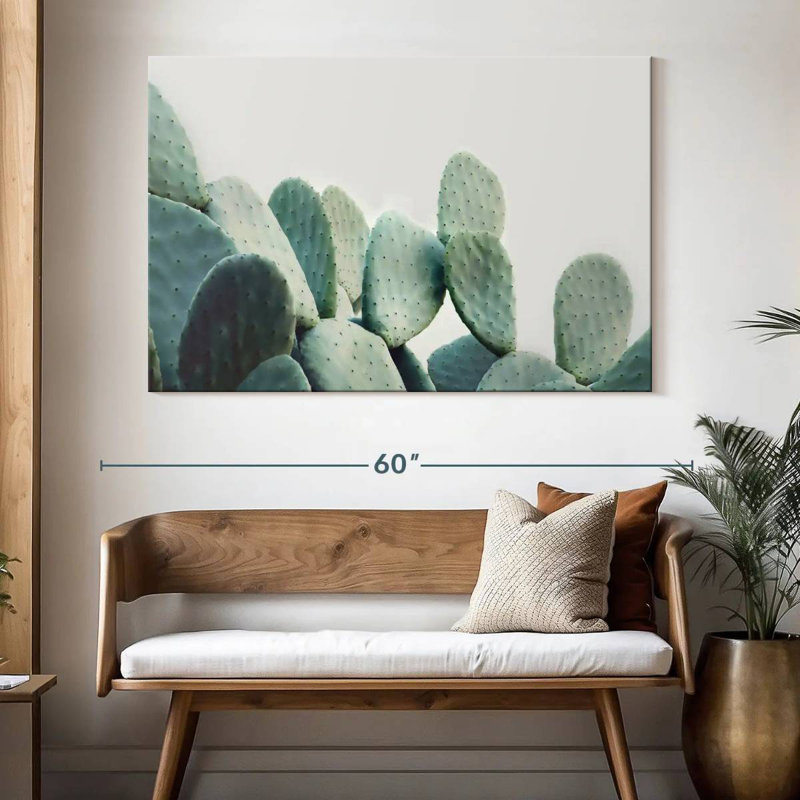 Cactus Harnek vert pastel, H 34 po x l 51 po