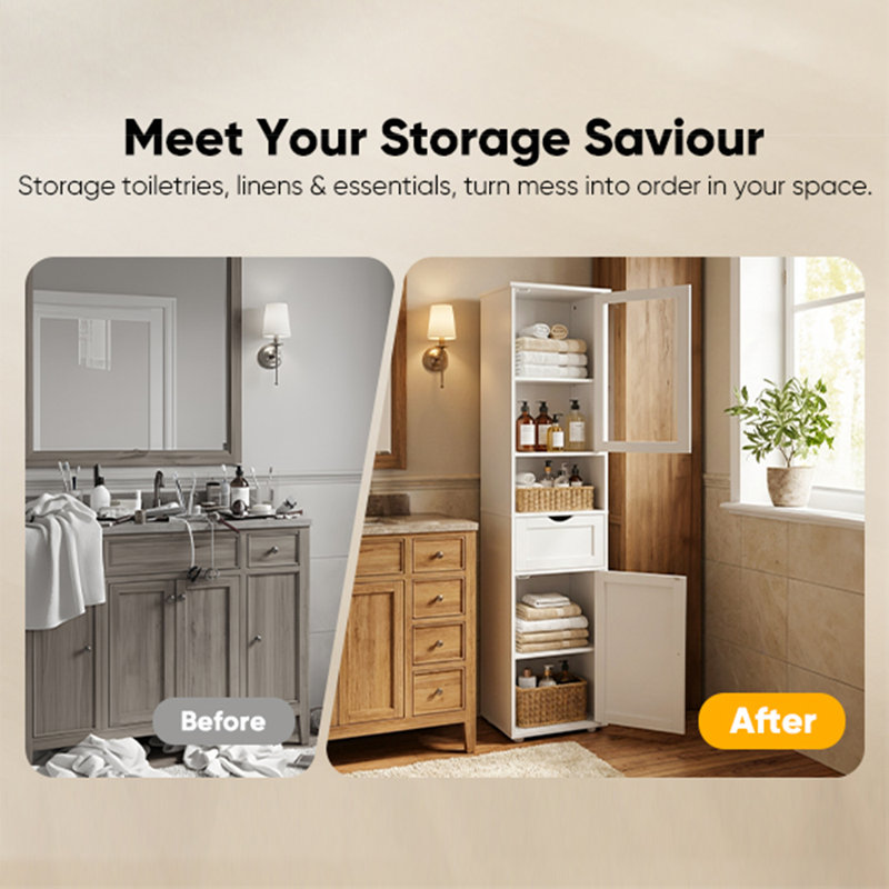 Medium Density Fiberboard (MDF) Rectangle Accent Cabinet