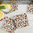 Mushroom Harvest 4-Pack Tumbled Tile Stone Coasters