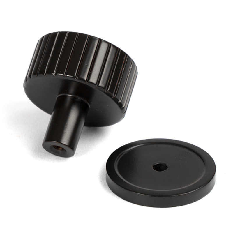 Matt Black Judd Cabinet Knob - 32Mm (Plain), 3 cm, Aged Bronze
