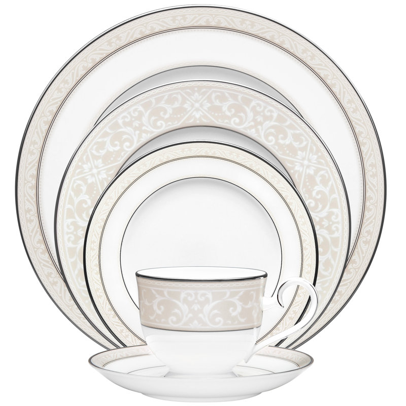 Noritake Montvale Platinum Set Of 4 Bread & Butter/Appetizer Plates, 6-1/2"