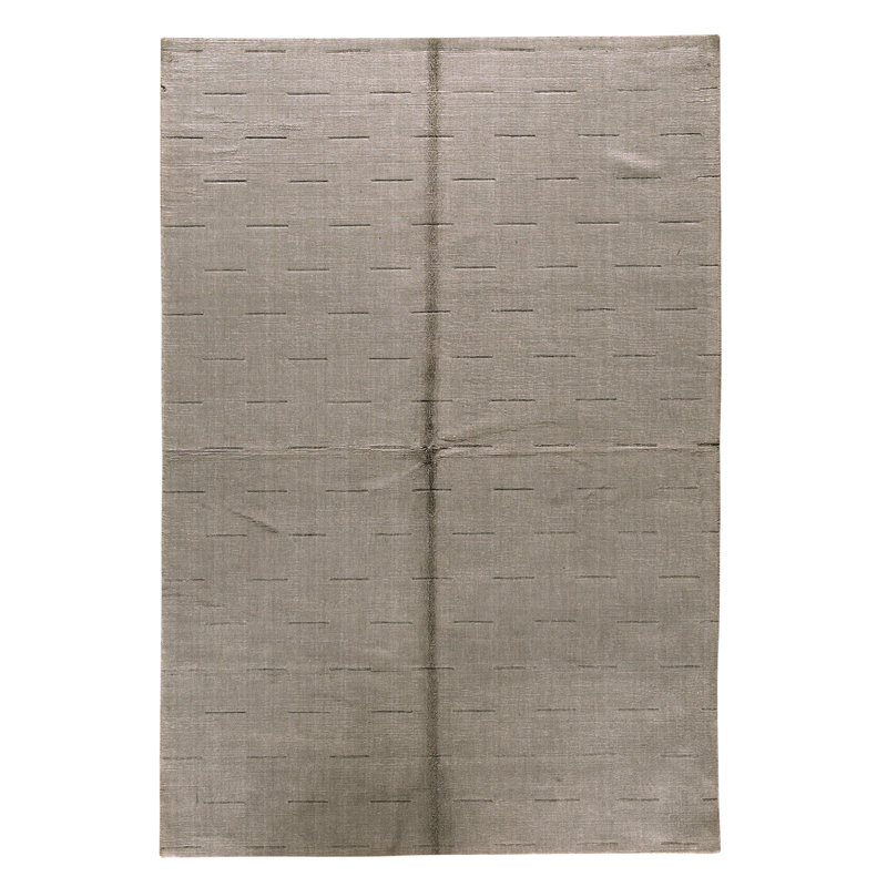 Tapis bleu noué à la main de haute qualité, Rectangle 6 pi x 9 pi