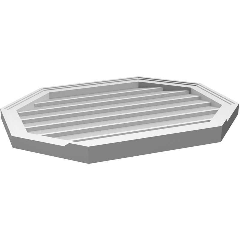 Évent horizontal gondole allongé en surface octogonal Signature, H 24 po x l 30 po x P 2 po