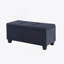 Grand ensemble de repose-pieds avec rangement, repose-pieds combiné 3 en 1, repose-pieds en lin