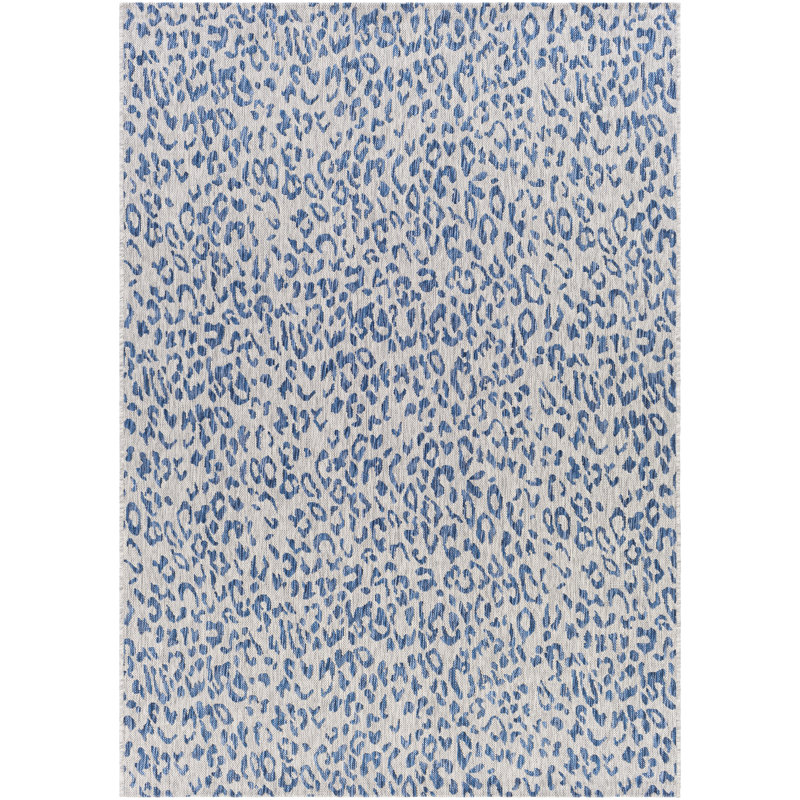 Tapis intérieur / extérieur gris Gaphna, Rectangle 8 pi 10 po x 12 pi