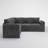 85.4" Sleeper Sectional Sofa with Pull-Out Bed, L-Shaped Couch with Storage Chaise for Living Room, Apartment-194584931