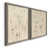 Toile avec cadre gris