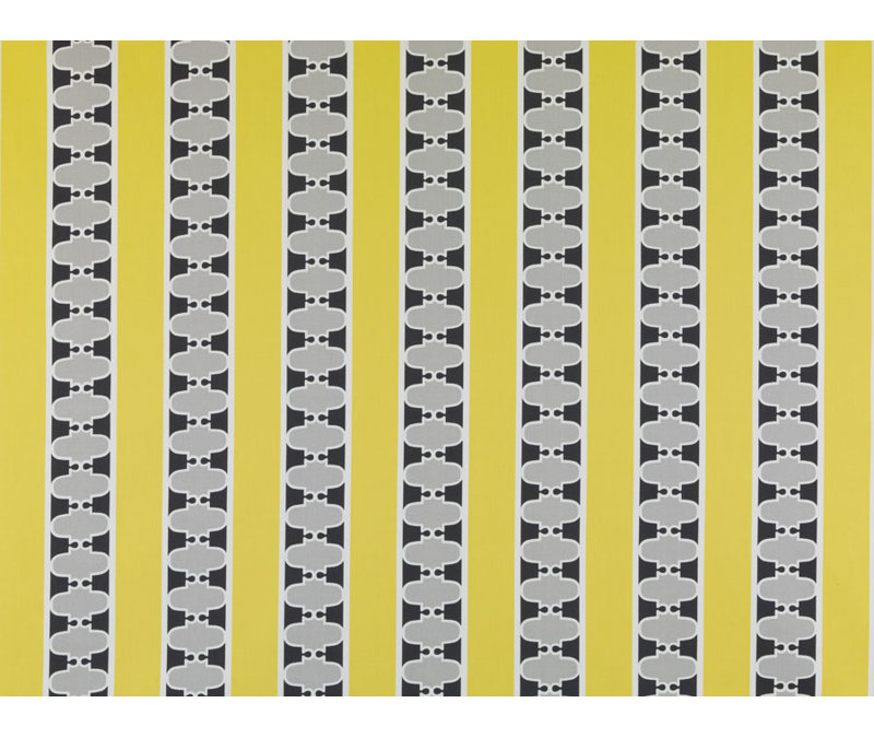 Tissu Ellie Doodle Tobi Fairley, Noir / or