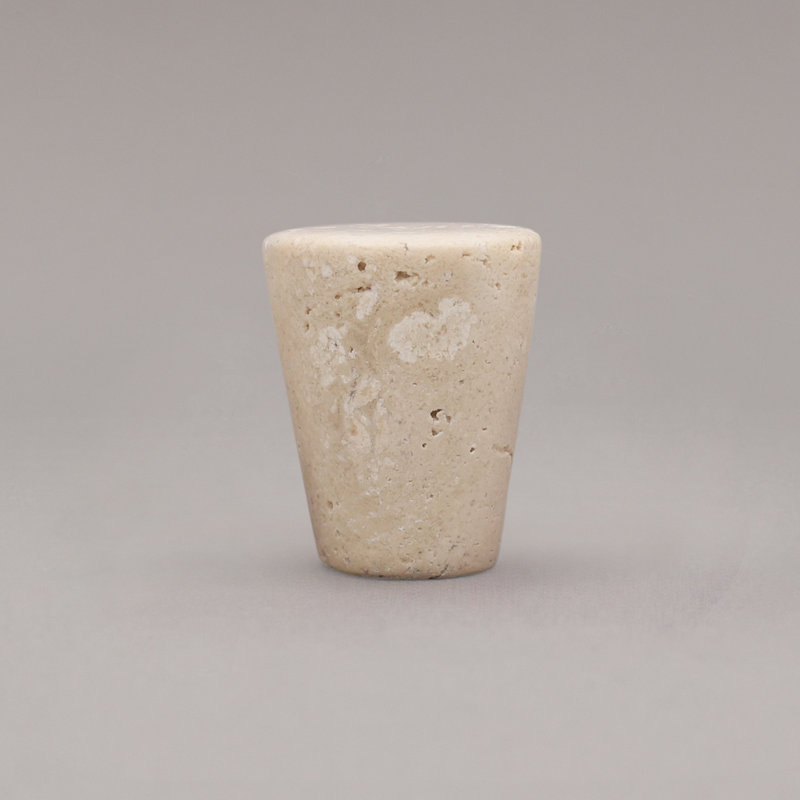 Marble Cone Knob, Travertine