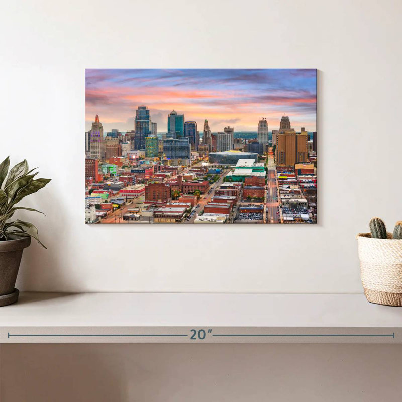 Kansas Cityscape, H 8 po x l 12 po