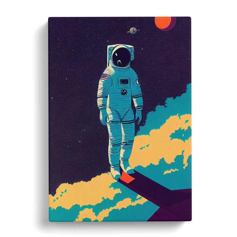 Astronaut In Space No.2, 60cm H x 40cm W x 3cm D