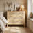 32.2" W 3 Drawer Dresser for Bedroom, Rattan Storage Dresser-185826607-185416814
