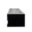 Meuble télé 80 po avec lumières à DEL et ensemble de rangement spacieux, unité murale noire 20 couleurs, Flair Group contemporain