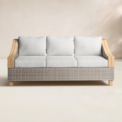 Carlton 78" Wide Patio Sofa with Cushions