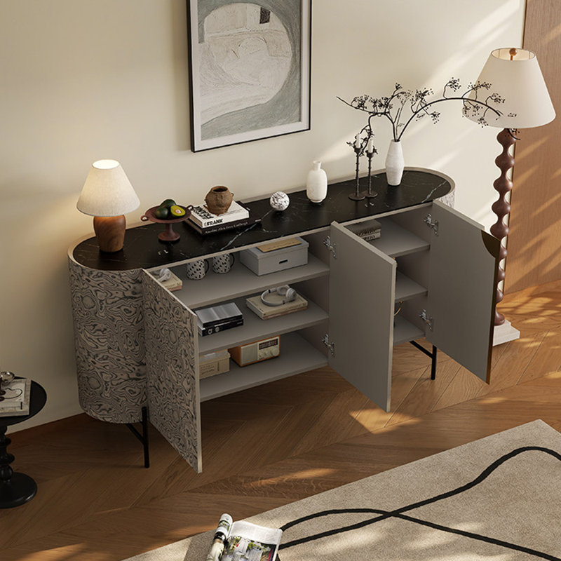 Buffet italien de style minimaliste, Gris