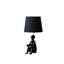 Lampe de table clown moderne en résine 21,2 pouces avec support pour téléphone - Éclairage décoratif fantaisiste pour chambre à coucher, salon ou chambre d'enfant, noir-471881110-471881111