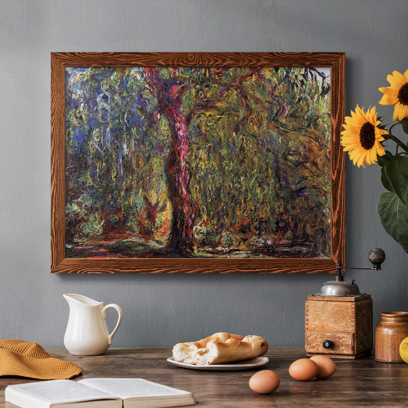 " Weeping Willow 4, 1918 " Print, Maple, 14" H x 20" W x 1.5" D