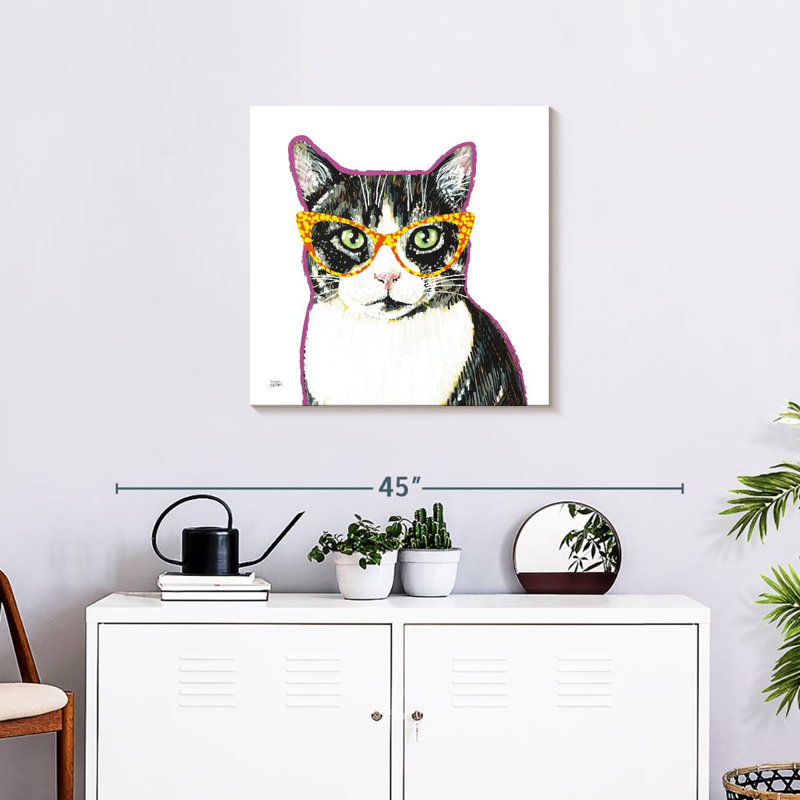 Crowle Bespectacled Pet I, 24" H x 24" W