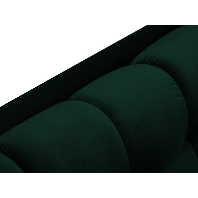 Adoraim Upholstered Chaise Lounge, Left-Arm Chaise, Green, Black