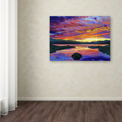 « paint brush sky » par david lloyd’s glover, reproduction d’art sur toile tendue encadrée