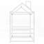 Lit plateforme simple en métal avec toit et cheminée (aucun sommier requis, durable)-1853144857-1853144856
