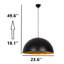 Luminaire suspendu en dôme à hauteur réglable-103533114-103533113