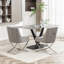 Chaise d'appoint rembourrée en velours Elian-293064309