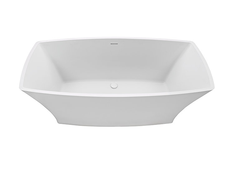 Marcel 65.5" Freestanding Air Bathtub, Gloss White