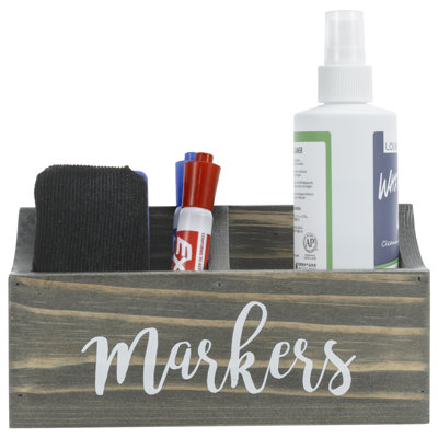 Wood Magnetic Desk Organizer