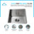 KBFmore 16 Inch Single Bowl Undermount Stainless Steel Handmade Kitchen Sink with Sink Accessories