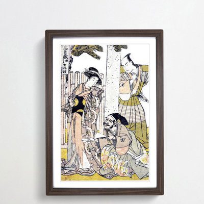 Chuban of the Chushingura by Katsukawa Shunsho - Picture Frame Painting Print