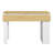 Sideboard with Foldable Tabletop (White, Natural)