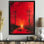 Red Black Power Lines To The Darkness II - Power Lines, reproduction d'art murale