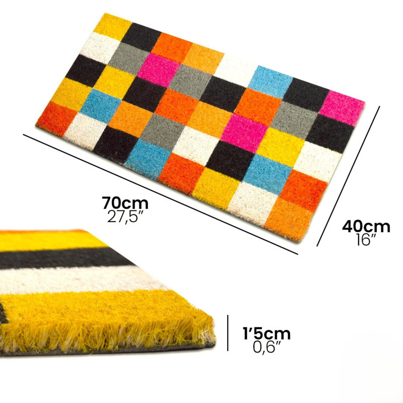Non-Slip Abstract Doormat