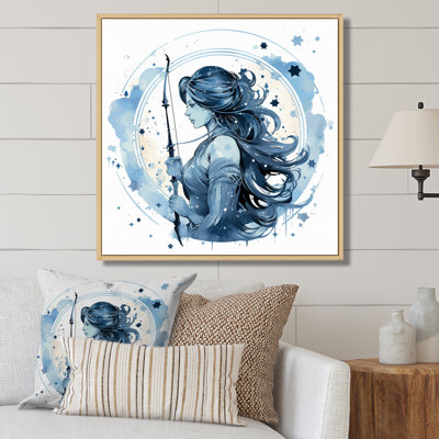 Signe du zodiaque Sagisttarius - impression d'art sur toile