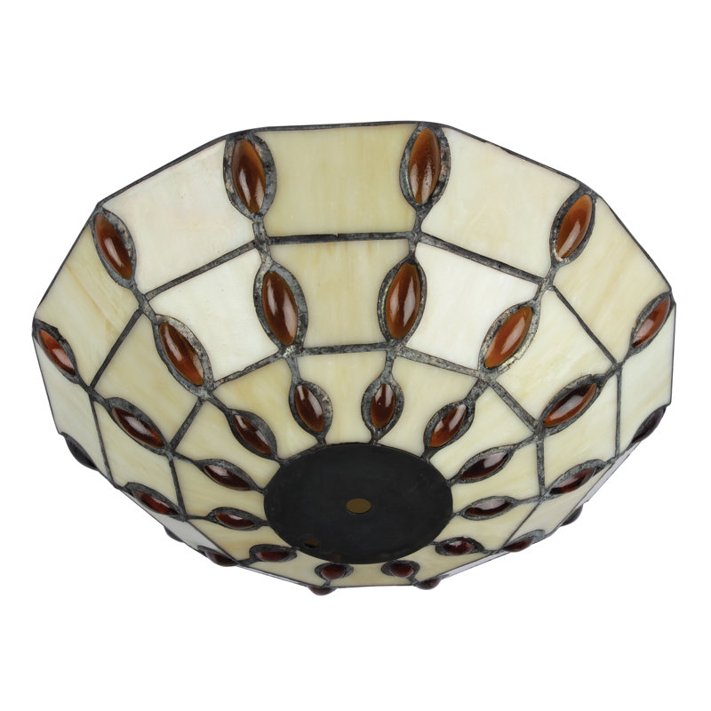 8.31cm H Glass Pendant Shade in Tiffany Glass