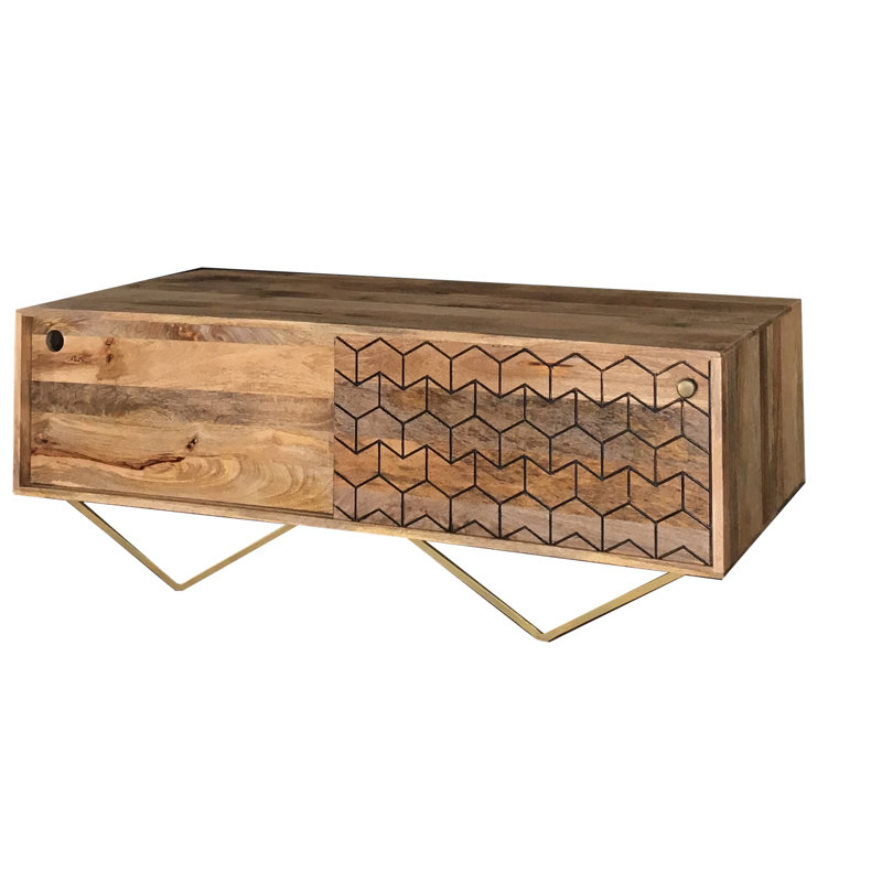 Levon Solid Wood Four Leg Coffee Table