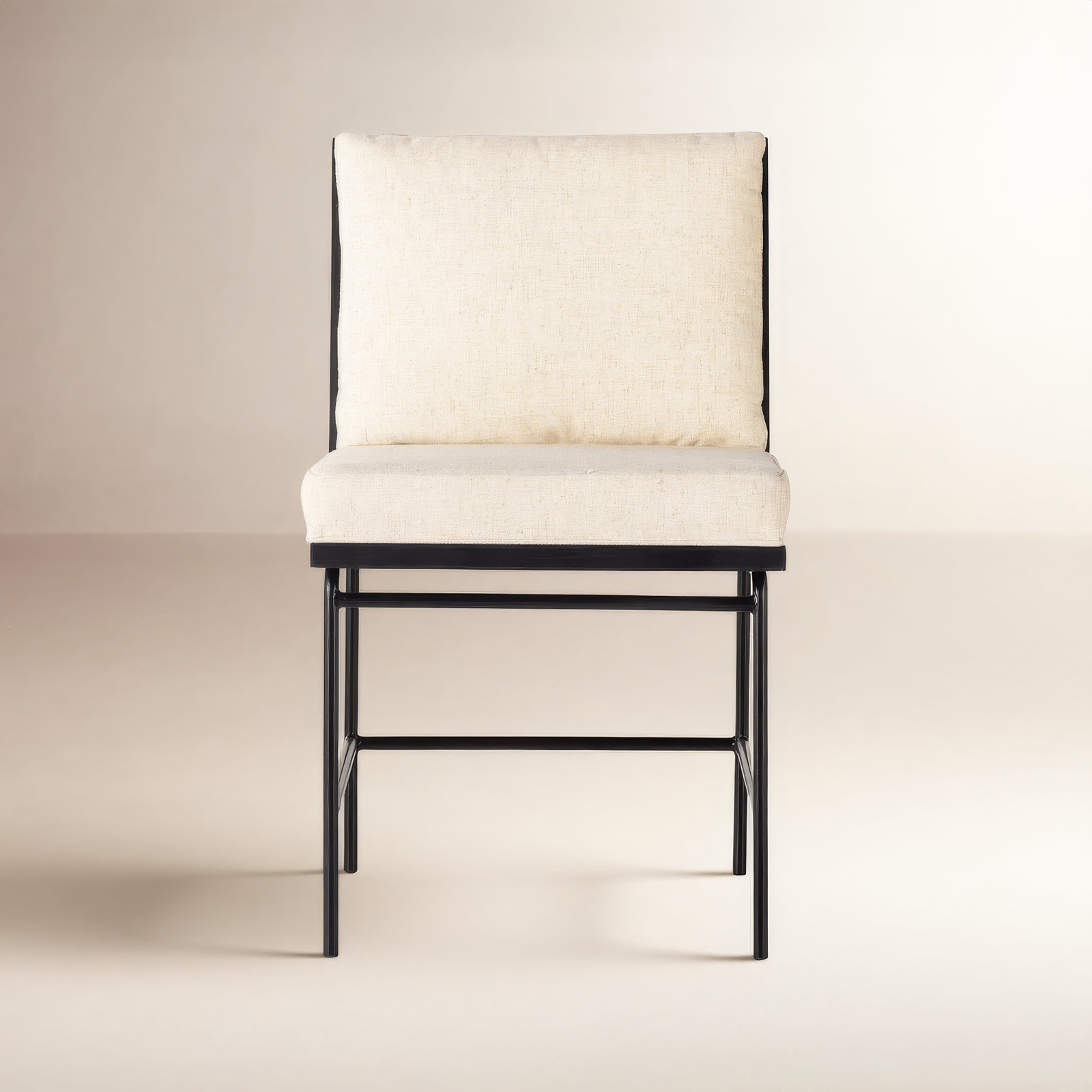 Julep Oak Dining Chair, Saville Flax/Brushed Ebony
