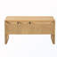 Console géométrique sculptée avec 3 tiroirs à fermeture en douceur-1384876751