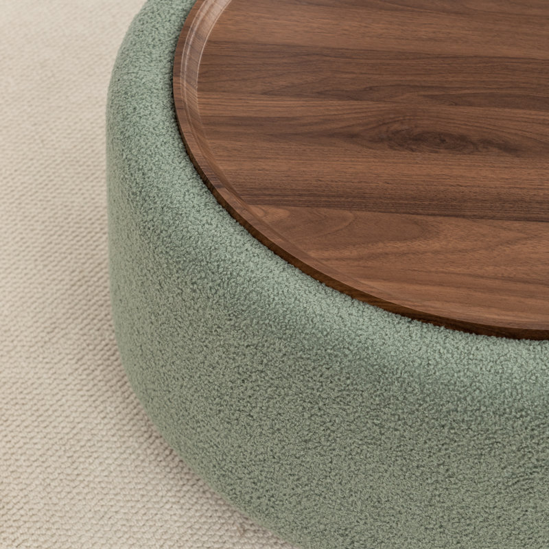 Table basse ronde avec rangement Pietsch, Boucle verte