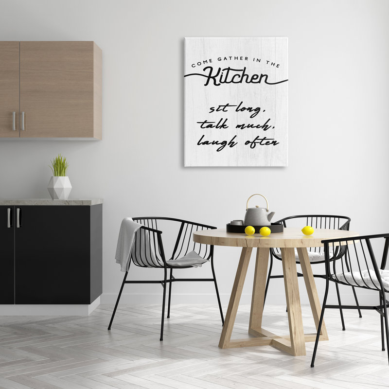 Signe de rassemblement de cuisine, Toile tendue, H 40 po x l 30 po