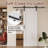 White Primed Finish - Solid Manufactured Wood Sliding Barn Door Includes Installation Hardware Kit(Soft Close Inclued/No Assembly Required)-110446057