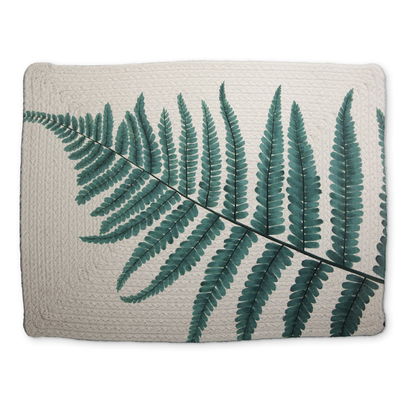 Magnifique napperon botanique vert fougère | Home Decor Essential